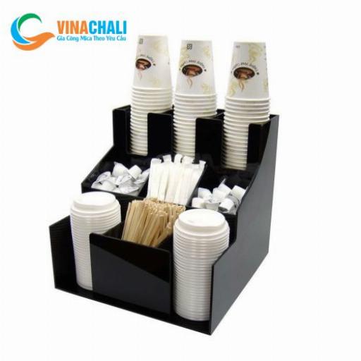 Kệ mica đựng ly takeaway Vinachali, chất lượng cao, thiết kế đa dạng